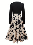 Vestido feminino estampa floral com cintura amarrada