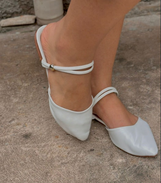 Sapato feminino Mule fabi branco