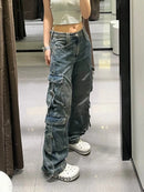 Calça jeans com bolsos