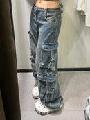Calça jeans com bolsos
