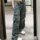 Calça jeans com bolsos