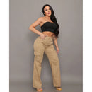 Calça Jeans Cargo Grafite feminina