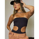 Body Feminino Tomara que Caia Preto