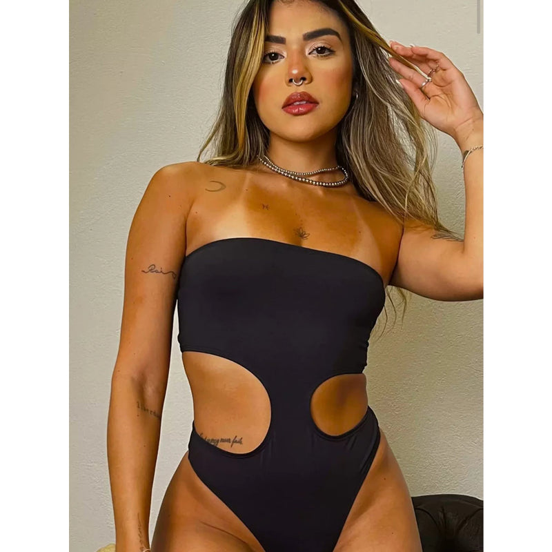 Body Feminino Tomara que Caia Preto